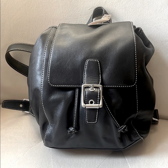 Coach Handbags - COACH leather backpack NWT